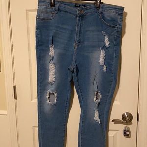 High Waisted Fashion Nova Jeans